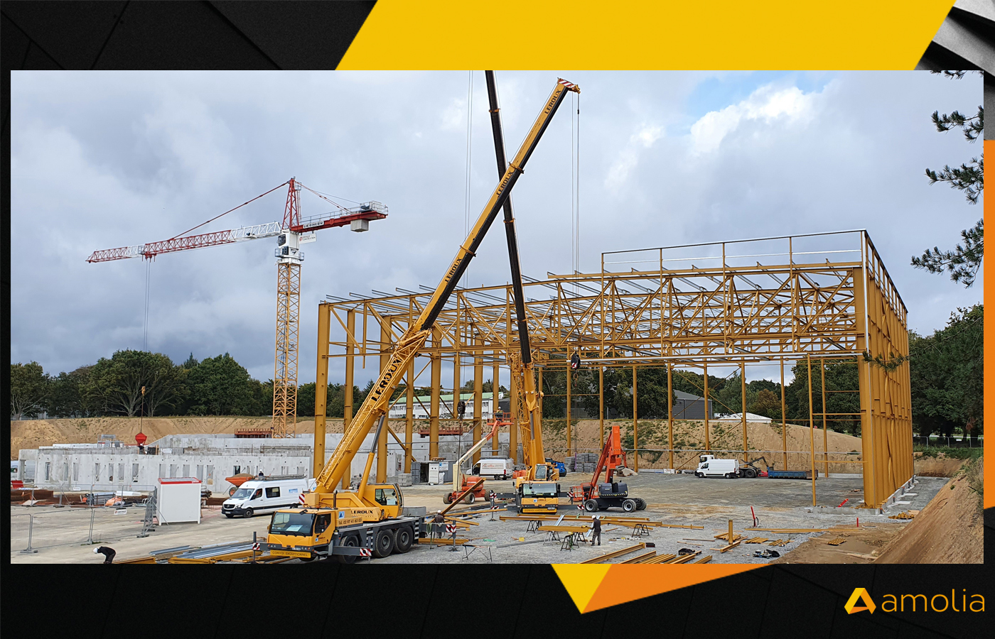 AMOLIA - Réalisation d’un bâtiment de maintenance industrielle pour les aéronefs de la base aéronavale de Lann Bihoué